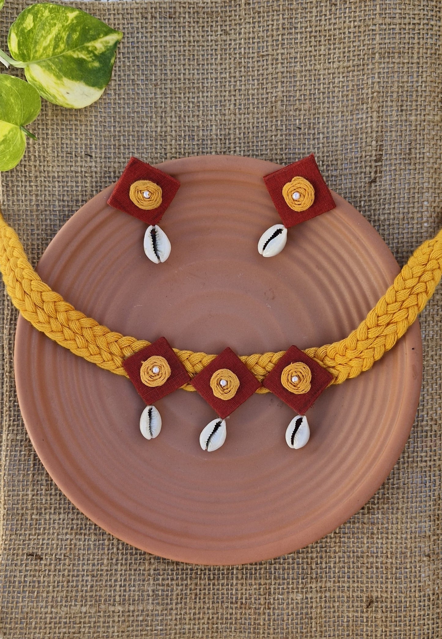 Modern hand-embroidery jewelry