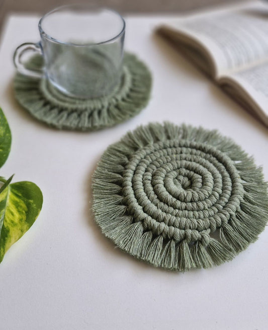 BOHEMAIN Macrame Coasters Set of 2